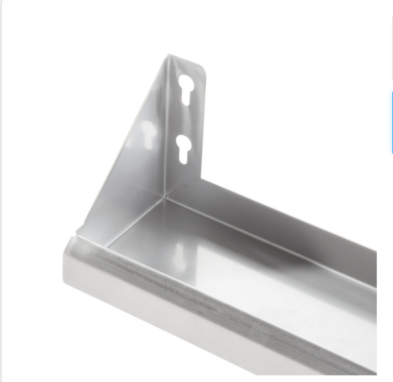 Lavex Janitorial 5" x 36" Stainless Steel Restroom Wall Mount Shelf