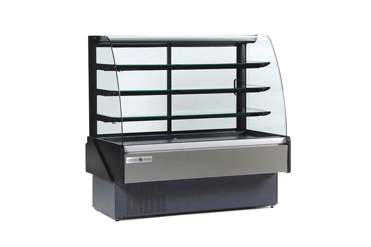 Hydra-Kool KBD-CG-80-S 77.5" Curved Glass Bakery Deli Case