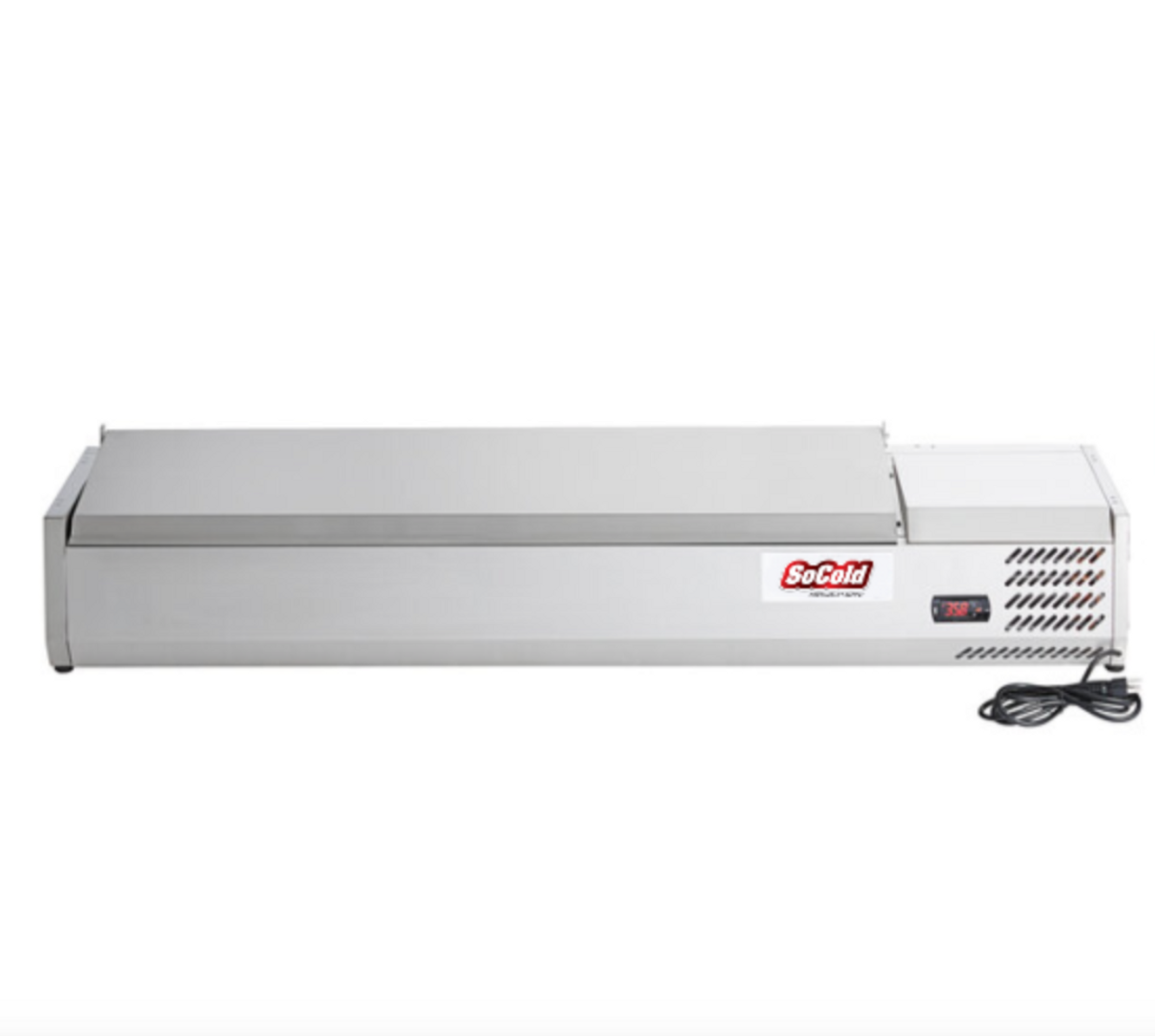 BUY | SHOP | OMCAN REFRIGERATED TOPPING RAILS WITH STAINLESS STEEL COVER. Standard Features: Digital LED temperature display; Stainless steel cover; Suitable for buffet 46657