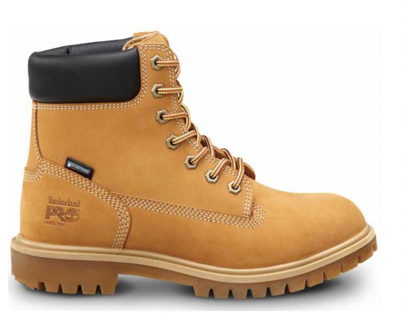 BUY | SHOP | Timberland PRO 6" Direct Attach Women's Medium Width Wheat Steel Toe Non-Slip Leather Boot (STMA1X7R) 