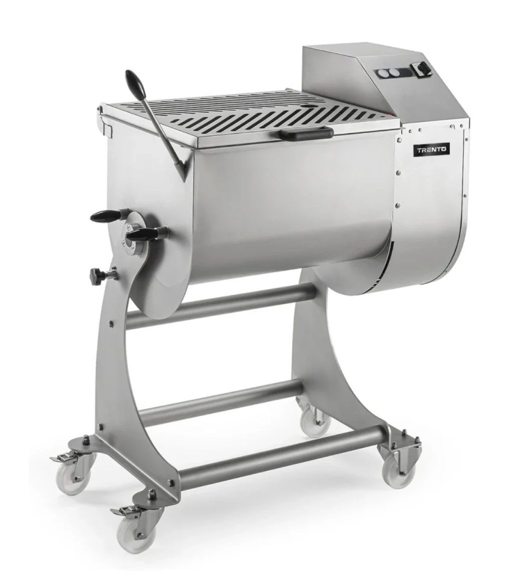 The Trento 50 Kg. Electrical Heavy-Duty Meat Mixer with Two Mixing Arms is a high-quality commercial kitchen appliance designed for efficient and reliable mixing of large quantities of meat. This versatile meat mixer is perfect for butcher shops, delis, restaurants, and other food service establishments that require consistent and thorough mixing of meat. It is equipped with 2 heavy-duty mixing arms that work simultaneously.

It is powered by electricity, ensuring consistent performance and eliminating the need for manual labour. Made with high-quality materials that can withstand the demands of a busy commercial kitchen. Equipped with user-friendly controls, making it easy to operate. This makes it ideal for any professional kitchen looking for a safe and efficient meat-mixing solution.

This Trento 50 Kg. Electrical Heavy-Duty Meat Mixer with Two Mixing Arms - 48055 offers efficient, reliable, and safe mixing of large quantities of meat, making it a valuable asset for any food service establishment. Invest in the best and elevate your meat mixing process.