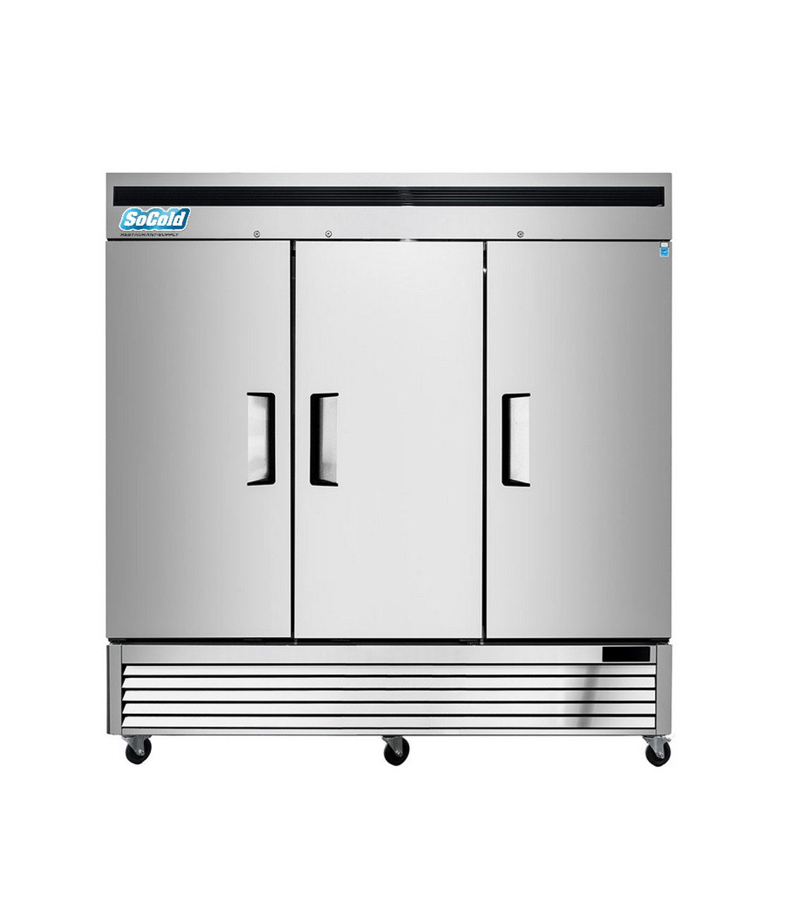 Bottom Mount Solid Three Door Reach-In Refrigerator 