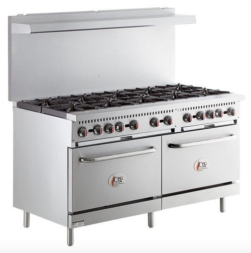 10 Burner Gas Range with Two 26 1/2" Standard Ovens-CPG