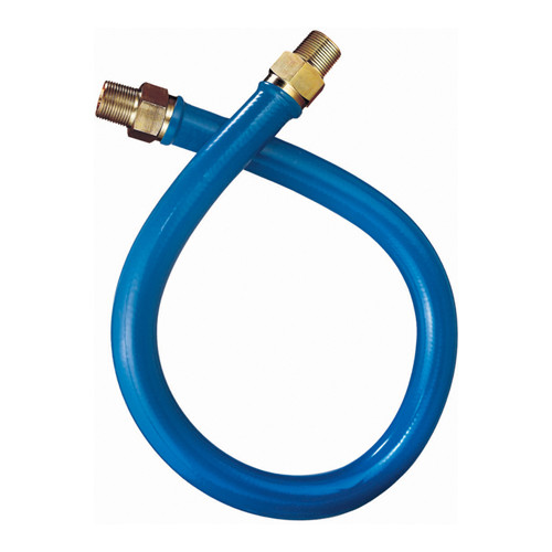 NEICO 3/4" BLUE PLASTIC COATED GAS HOSE W/MALE SWIVEL ENDS