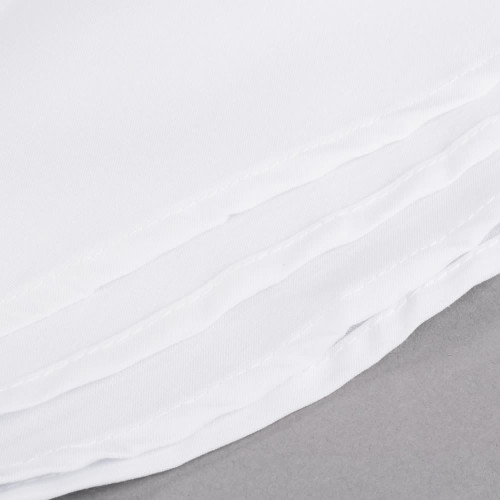 Polyspun Cloth Table Cover-72" White Round Hemmed 