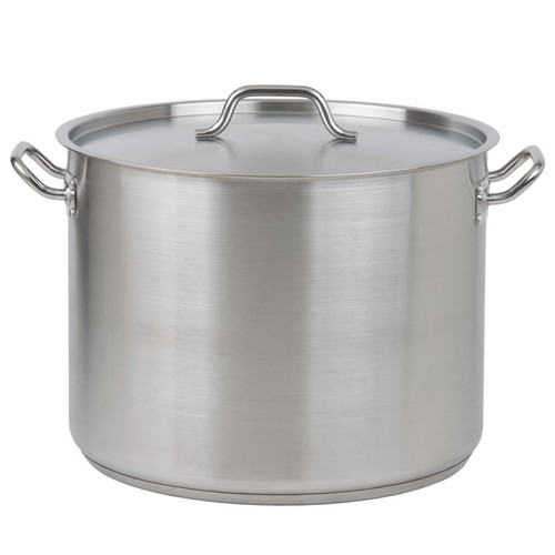 40 Qt. Heavy-Duty Stainless Steel Stock Pot with Cover