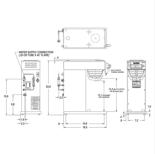 AXIOM® DV-APS Airpot System  AXIOM® Dual-Voltage Airpot Coffee Brewer 38700.0010