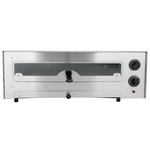 Stainless Steel Countertop Pizza / Snack Oven with Adjustable Thermostatic Control and Glass Door - 120V, 1700W