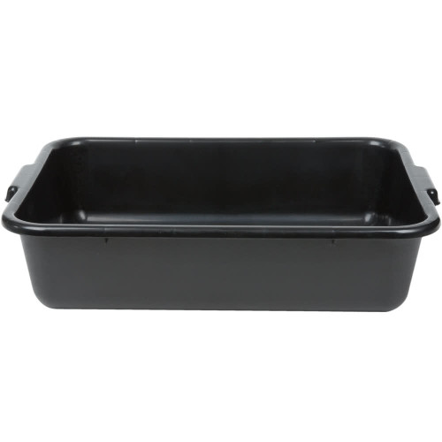 Polyethylene Plastic Bus Tub, Bus Box-20" x 15" x 5" Black 