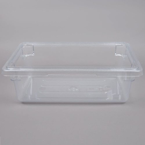 Camwear 12" x 18" x 6" Clear Polycarbonate Food Storage Box-Cambro 12186CW135 