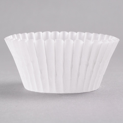 White Fluted Baking Cup 1 1/2" x 1" - 1000/Pack