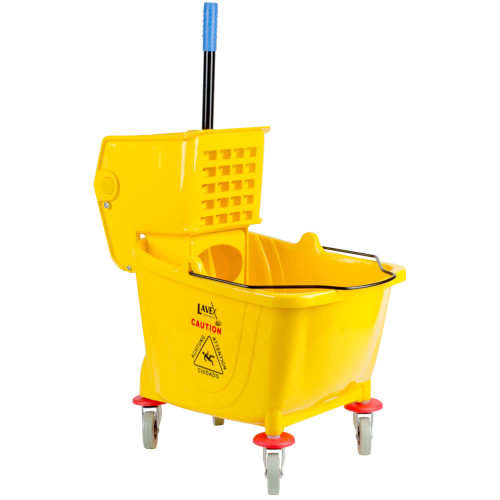 Mop Bucket & Wringer Combo.qrt-yellow
