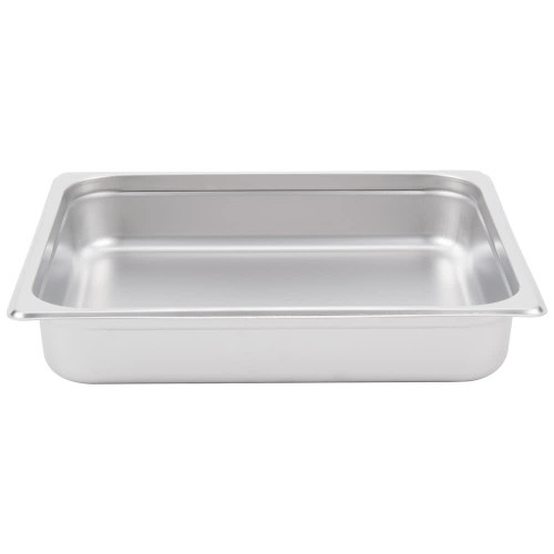 Standard Weight Anti-Jam Stainless Steel Steam Table / Hotel Pan - 2 1/2" Deep-2/3 Size 