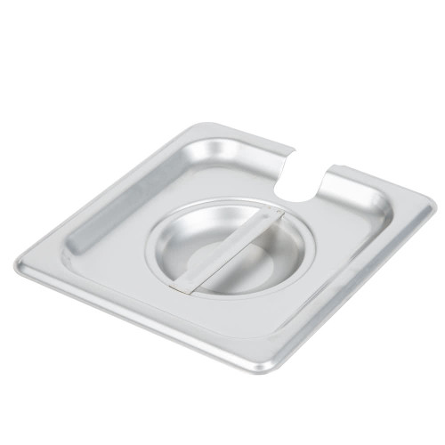 Stainless Steel Slotted Steam Table / Hotel Pan Cover-1/6 Size 