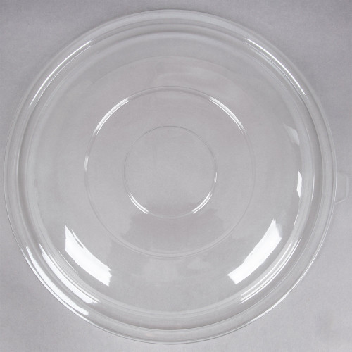 Super Bowl Clear PET Plastic Dome Lid for 64 to 80 oz. Bowls - 25/Case