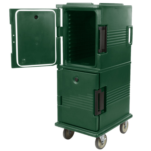 Ultra Camcarts® Kentucky Green Insulated Food Pan Carrier - Holds 12 Pans