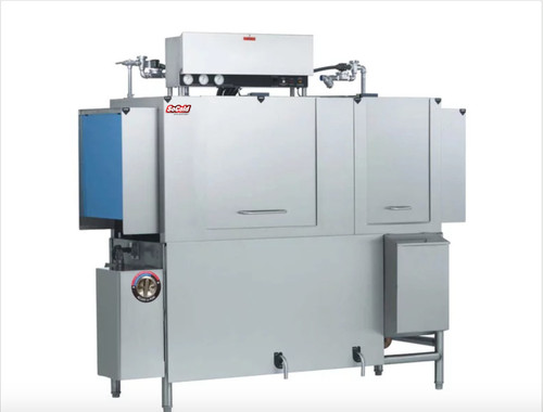 SoCold Warewashing 66 Conveyor High Temperature Dishwasher - Right to Left, 230V, 3 Phase