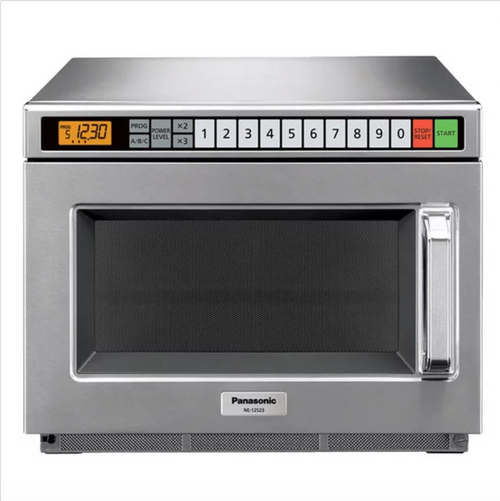 Stainless Steel Medium Duty Commercial Microwave Oven - 120V, 1200W-Panasonic NE-12523 