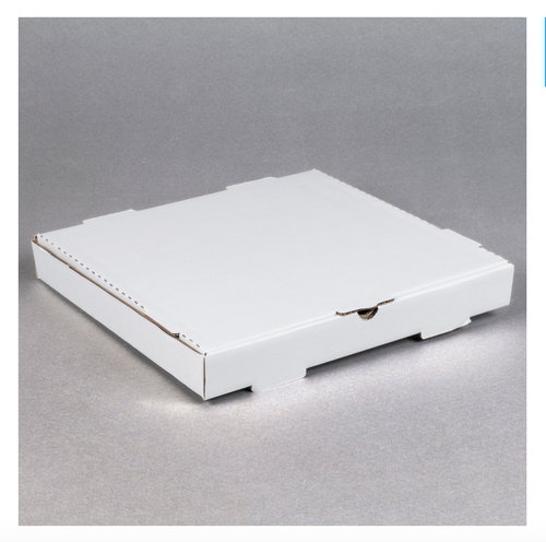 Corrugated Plain Pizza / Bakery Box - 50/Bundle-14" x 14" x 2" White 