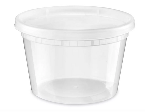 ChoiceHD 24 oz. Microwavable Translucent Plastic Deli Container