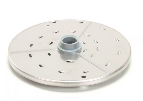 Robot Coupe 27511 Details

Grate 1/8" (3 mm) strips of carrots, grind graham crackers, or make a flaky chocolate topping with the Robot Coupe 27511 grating / shredding disc! This grating / shredding disc is compatible with select Robot Coupe food processors so you can add the perfect touch to any dish, from salads to mousse.