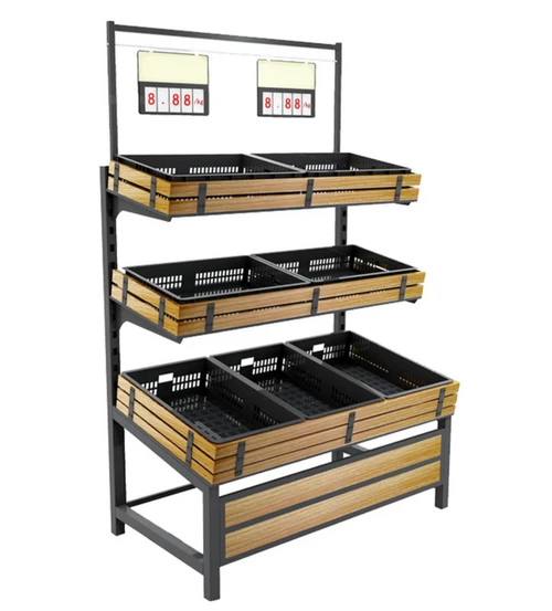 buy | shop | 54'', Fruit, &, Vegetable, Single, Side, Rack, HBR-3002