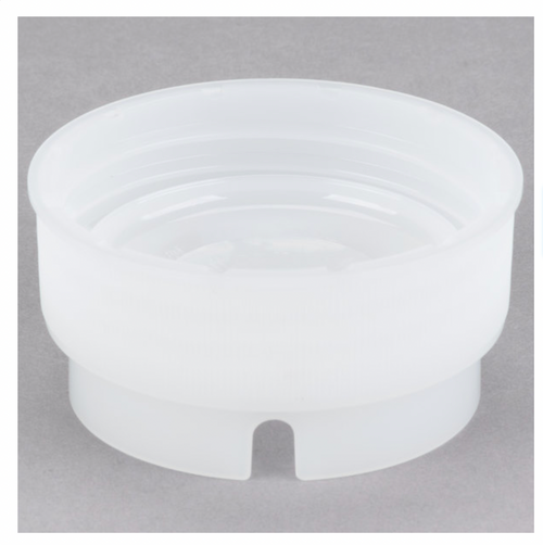 White Replacement ValveTop for Inverted or Squeeze Bottles with 63 mm Opening - 12/Pack-Tablecraft 63TSVN INVERTAtop 