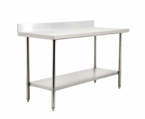 30" x 48" Stainless Steel Table With 4" Backsplash