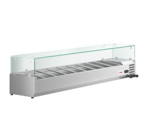 BUY | SHOP | 79" Refrigerated Topping Rail with 9 Pan Capacity - 46680