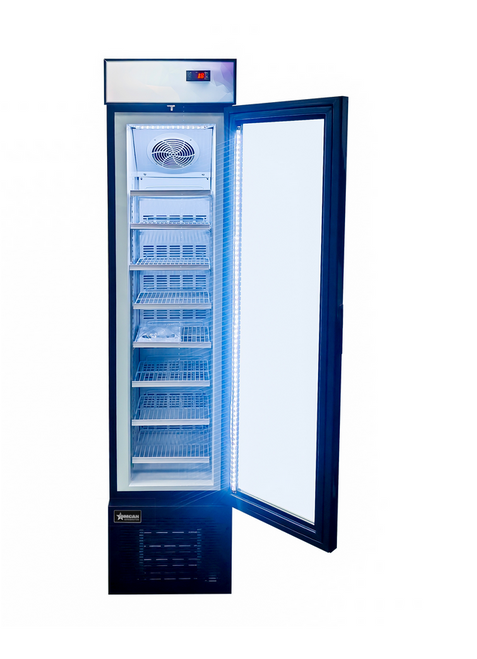 buy | shop | 16.5", Slim, Glass, Door, Display, Freezer, with, Top, Lightbox, 105L ,47242