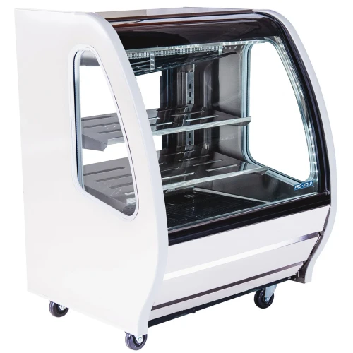 40″ Wide Deli Case
Model: DDC 40

Stainless steel shelves provide a high end, professional look with a smooth surface that is easy to clean.


Gravity Coil Cooling System provides a properly chilled environment without use of forced air fans, promoting longevity of displayed product.


Easy lift front cover allows effortless access to the refrigeration system for routine cleaning and maintenance.


LED lighting contributes to the overall efficiency of the unit, and also provides maximum illumination to interior of the case.