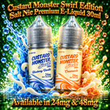 Custard Monster Swirl Edition Salt Nic Premium E-Liquid 30ml