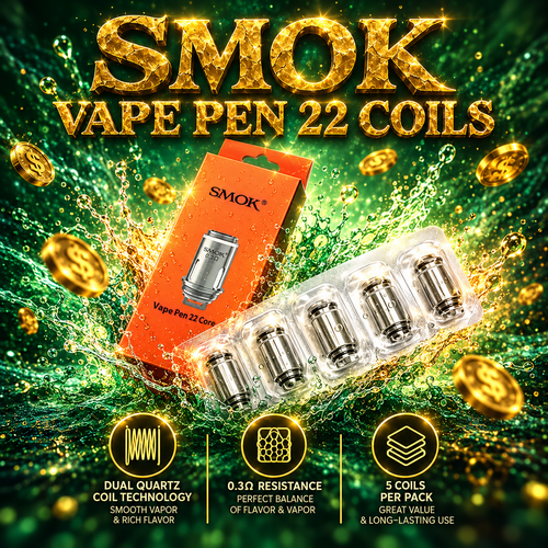 Smoktech Vape Pen 22 Coils (5pack)