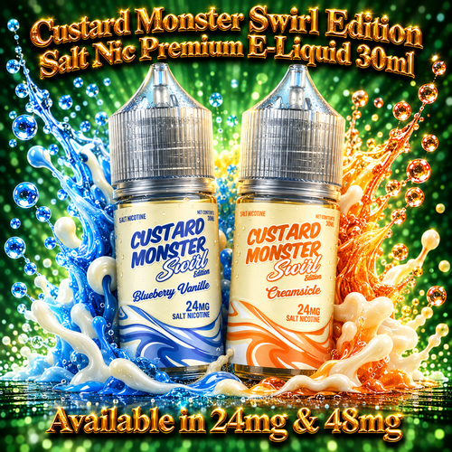 Custard Monster Swirl Edition Salt Nic Premium E-Liquid 30ml