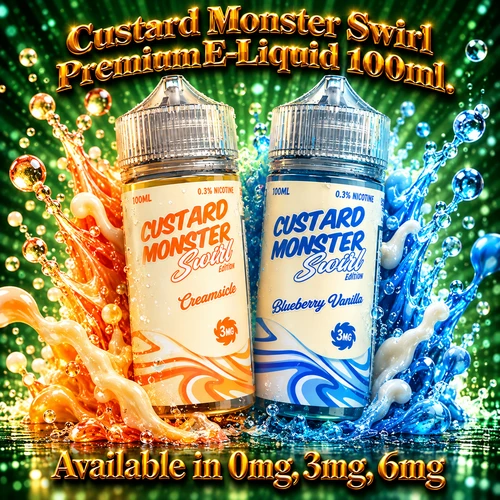 Custard Monster Swirl Premium E-Liquid 100ml