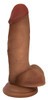 Bareskin by Jock 7" Dildo with Balls - Latte
