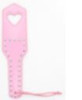 Paddle w/Heart Impression - Pink