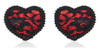 Red Lace Heart Pasties