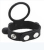 Silicone Cock & Ball Ring - BK
