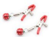Nipple- Clamps w/Red Metal Bells - Small