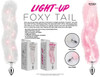 FOXY TAIL- LIGHT UP FAUX FUR BUTT PLUG- PINK