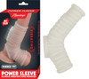 Power Sleeve Vibrating Ribbed Fit White