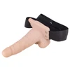 ERECTION ASSISTANT HOLLOW STRAP-ON 6″ VIBRATING-WHITE