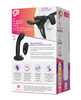 Pegasus 6″ Rechargeable P-Spot G-Spot Peg w/Adjustable Harness & Remote Set – Black