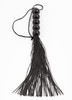 A photo of the Dreamers Signature Rubber Flogger w/Beaded Handle - Black