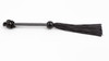 A photo of the Dreamers Signature Silicone Flogger w/Two Beaded Handle - Black A photo of the Dreamers Signature Silicone Flogger w/Two Beaded Handle - Black