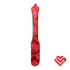 A photo of the Dreamers Signature Brocade Paddle - Red & Black A photo of the Dreamers Signature Brocade Paddle - Red & Black
