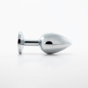 A photo of the Dreamers Signature Stainless Steel Anal Plug with Pink Diamond - Large A photo of the Dreamers Signature Stainless Steel Anal Plug with Pink Diamond - Large