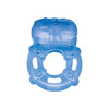 The Macho Pulsating Erection Keeper Vibrating Cock Ring - Blue The Macho Pulsating Erection Keeper Vibrating Cock Ring - Blue