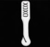 A photo of the Dreamers Signature XOXO Paddle w/Impression - White & Black